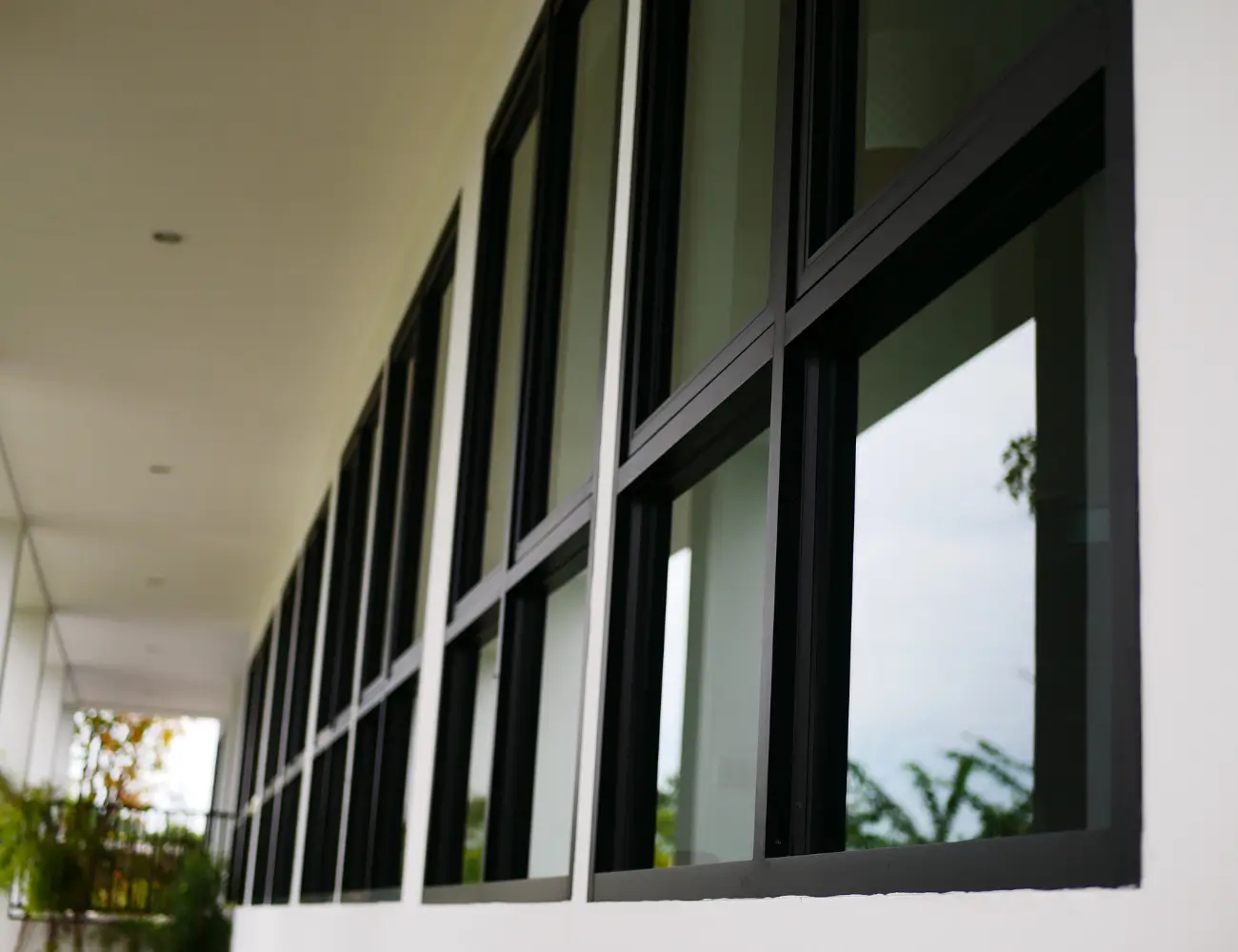 Aluminium glazed door installation in Pune office